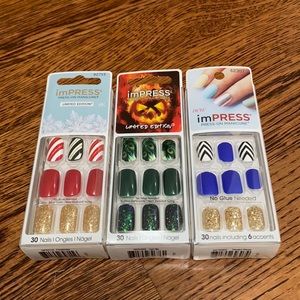 Set of 3 Kiss Impress Nails